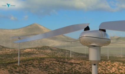 Tyer szél - szélgenerátor, amely a szárnyakat, mint a madárszárnyakat - a dailytechinfo