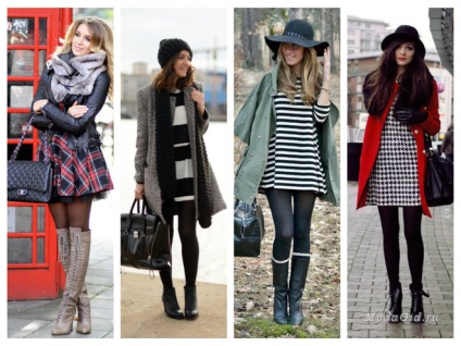 Utcai módon, hogyan kell viselni ruhák télen 2015