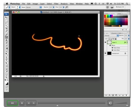 Lecții photoshop perie fier - produse software