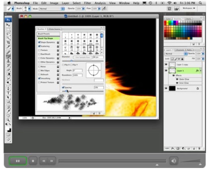 Lessons photoshop tüzes kefe - szoftver termékek