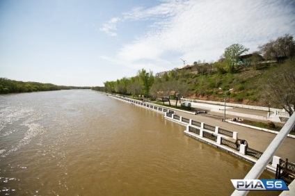 Nivelul crește, deoarece Ural este acum în Orenburg