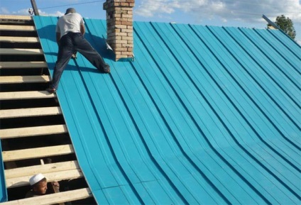 Instalarea și instalarea acoperișurilor cu șanțuri, cum se face treapta de lambriuri - instruire și tehnologie,