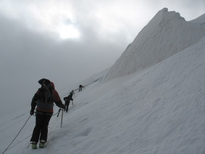 Сходження на казбек з боку грузії, alpinist