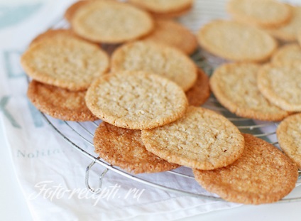 Crispy cukor zabpehely cookie - fotó-receptek lépésről-lépésre főzés