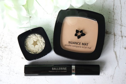 Cunoștință cu produse cosmetice l'этуаль pulbere «nuance mat», cerneală «balerină» și umbre «colecție privee» -