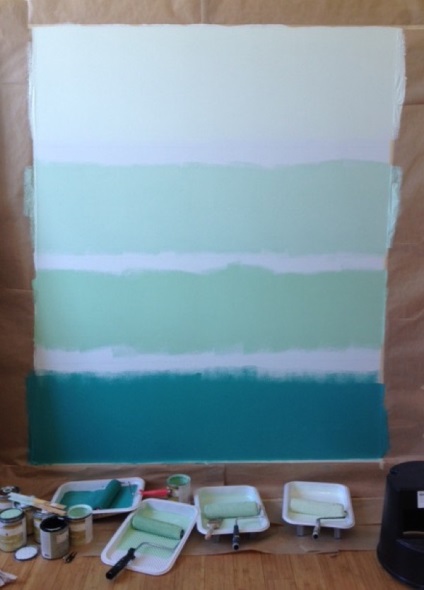 Acuarele pereți - valuri de propriile lor, adâncime de culoare și ombre, blog