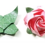 Pescărușul pentru origami trandafir