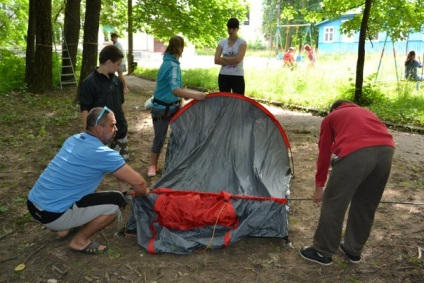 Tabara de baschet pentru tabara de sanatate a copiilor din regiunea Tver