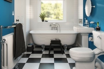 Design de baie cu colț de duș