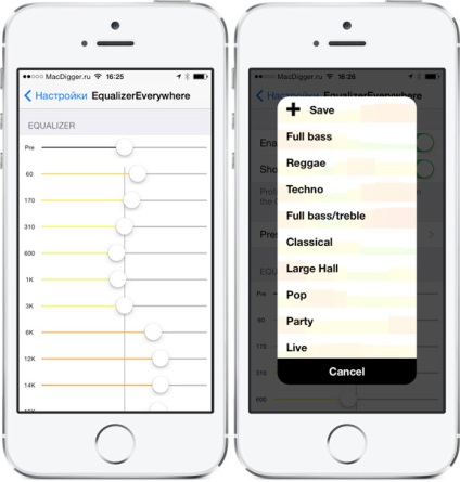 10-бандов еквалайзер Equalizereverywhere да контролира точка IOS Cydia на - новини от света на ябълка