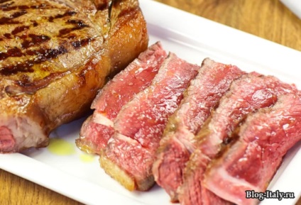Florentine steak - főzés recept fotóval, ára Florenciában, hol lehet enni