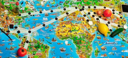 Geografie pentru copii 2 jocuri cu o hartă a lumii - mâinile lor