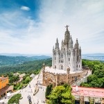 Tibidabo Mountain în Barcelona, ​​locația pe hartă cum să obțineți