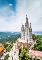 Tibidabo Mountain în Barcelona, ​​locația pe hartă cum să obțineți