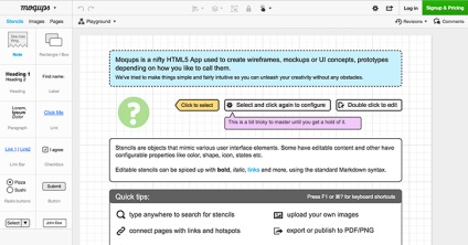 Instrumente pentru crearea de prototipuri dintr-un layout rapid-mocked la full-featured