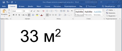 Cum se scrie un metru pătrat pe tastatură