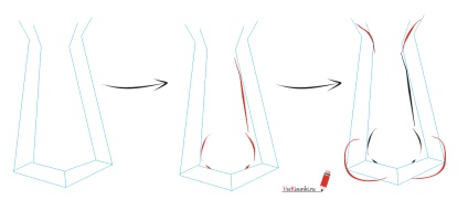 Как да се направи носа молив етапи