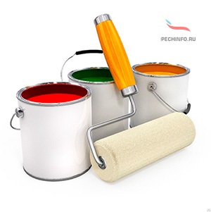Hogyan festeni egy tégla sütőt a házban és a dacha, milyen festéket választani