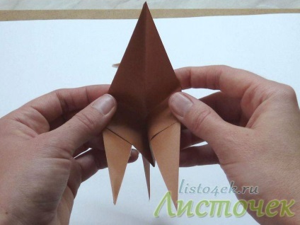 Cum să faci un cal din hârtie, o frunză