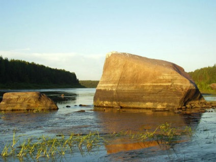 Piatra moose, sau piatra tsarev din regiunea Vologda pe fotografie și hartă
