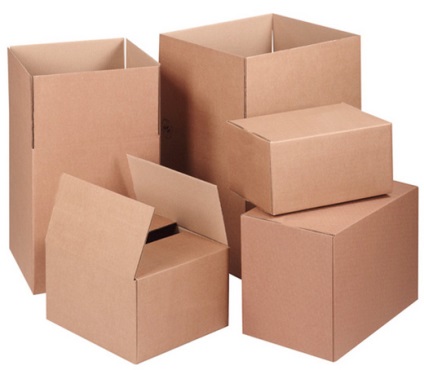 Kartondobozok a csomagoláshoz - az alapszerkezetek típusa