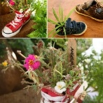 Floare de flori în portbagaj 46 de containere originale pentru plante de la pantofi vechi