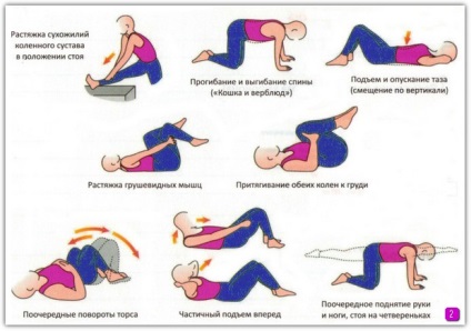 Un set de exerciții pentru întărirea mușchilor spatelui și coloanei vertebrale