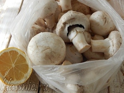 Marinate ciuperci cu lamaie, retete vegetariene mari