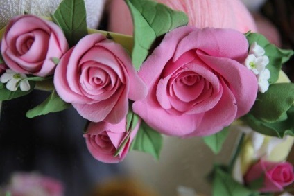 A japán agyagból származó reális virágok mesterkurzusmodellezése - vásáros mesterek - kézzel készített,