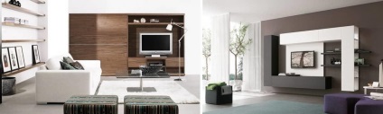 Nappali bútorok modern stílusban modulárisan és szekrénnyel, csarnokfotókkal, fotelekkel és fiókos szekrénnyel