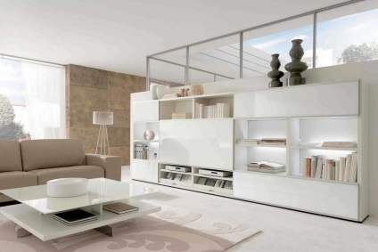 Nappali bútorok modern stílusban modulárisan és szekrénnyel, csarnokfotókkal, fotelekkel és fiókos szekrénnyel