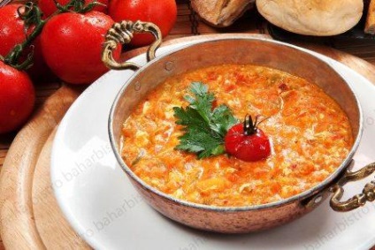 Menemen - török ​​omlett zöldségekkel