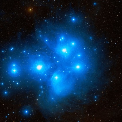 Messier 45 Star Cluster Plejádok