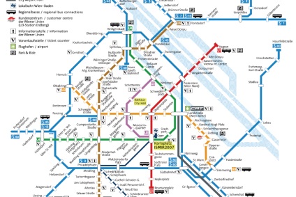 Metro, трамвайни и автобусни - обществен транспорт вени