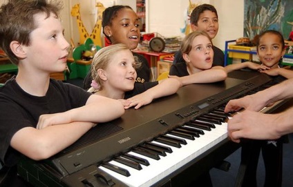 Dezvoltarea muzicală pe măsură ce copii cântă