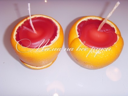 Újévi gyertyák a narancsból saját kezűkkel - Anya-minden-kereskedelem