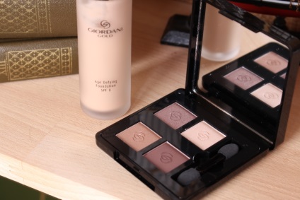 Oriflame giordani de aur fard de ochi quad - maro divin - patru culori ochi umbra - lăptos