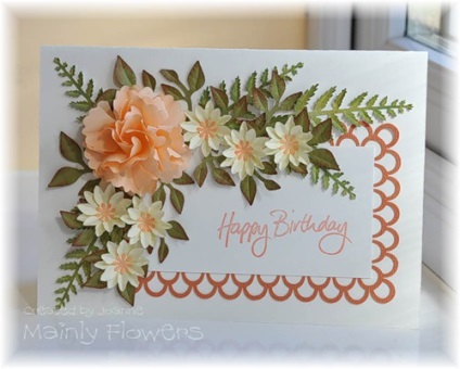 Felicitări de mână cu flori și origami - realizate manual