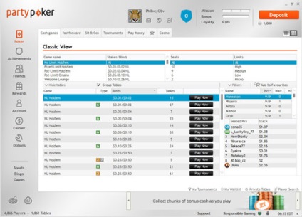 Partypoker felülvizsgálata, partypoker bónusz