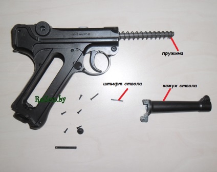 Pneumatikus parabellum pisztoly umarex p 08 (luger) - szétszerelés és javítás - pneumatikus