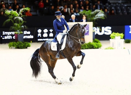 Victoria lui inessa merkulova în Hamburg este sportul ecvestru, o călărie