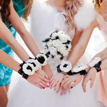 Ünnepi ügynökség «boldog esküvő» - testvérei esküvő stílusban - fekete - fehér
