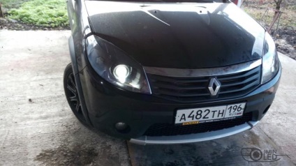 Renault sandero, faruri de tuning, jmled