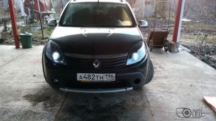 Renault sandero, faruri de tuning, jmled