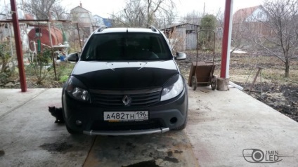 Renault sandero, тюнінг фар, jminled