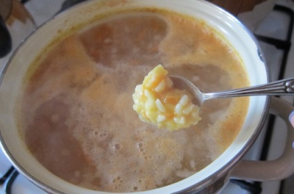 Recept leves rizsgolyókkal lépésről lépésre a fotókkal