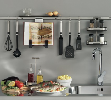 Rails pentru bucătărie - 50 de fotografii ale ideilor de design frumoase din bucătărie