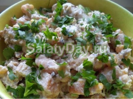 Salata cu pește - rețetă utilă și gustoasă cu fotografii și videoclipuri