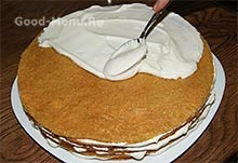 Tejes krém torta - recept kör alakú fénykép