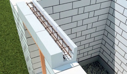 Construcția de case din beton spumos - așezarea fundației, blocarea, montarea unei clădiri